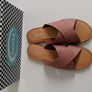 soda criss cross sandals